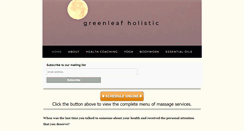 Desktop Screenshot of greenleafholistic.com