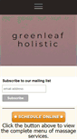 Mobile Screenshot of greenleafholistic.com