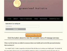 Tablet Screenshot of greenleafholistic.com